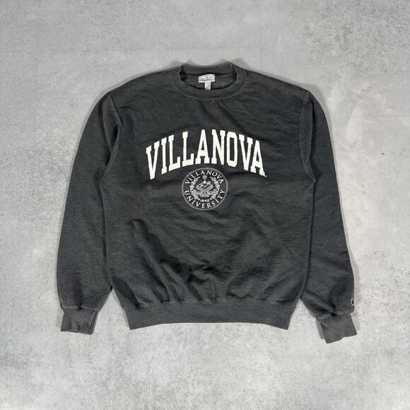 Champion Villanova University Crewneck Sweatshirt Charcoal - Size: M - Picture 1 of 8